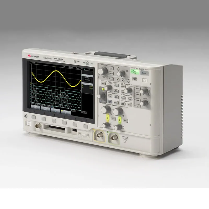 Keysight MSOX2022A mixed-signal oscilloscope: bandwidth of 200 MHz, 2 analog channels and 8 digital channels