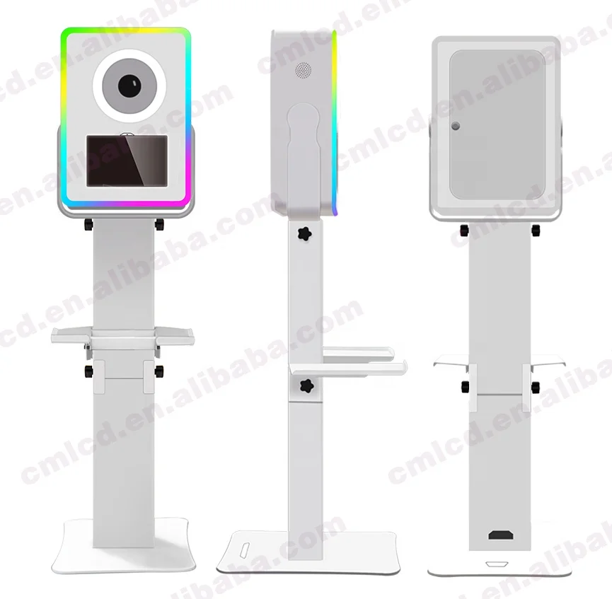 12.3 inch Surface Pro 4/5/6/7 Photo Booth Shell DSLR Landscape Screen with Colorful LED light
