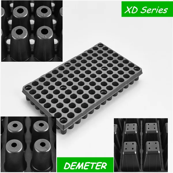 Durability plastic cucumber nursery seeding pots tray for greenhouse