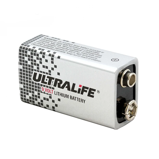 Ultralife Batteries Long-Life U9VL 9V 1200mAh Lithium (LiMnO2) Battery