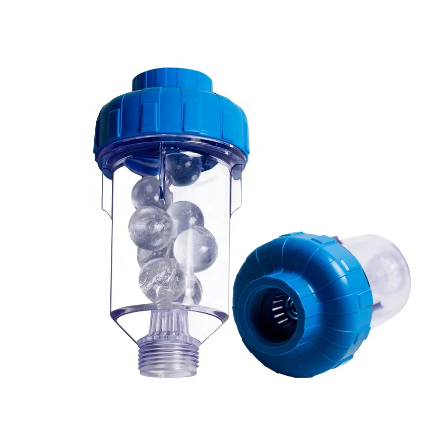 Manufacture Anti Scale Pre Water Filter Mini 3 Inch Siliphos Ball Housing For Household Washing Machine Water Filter