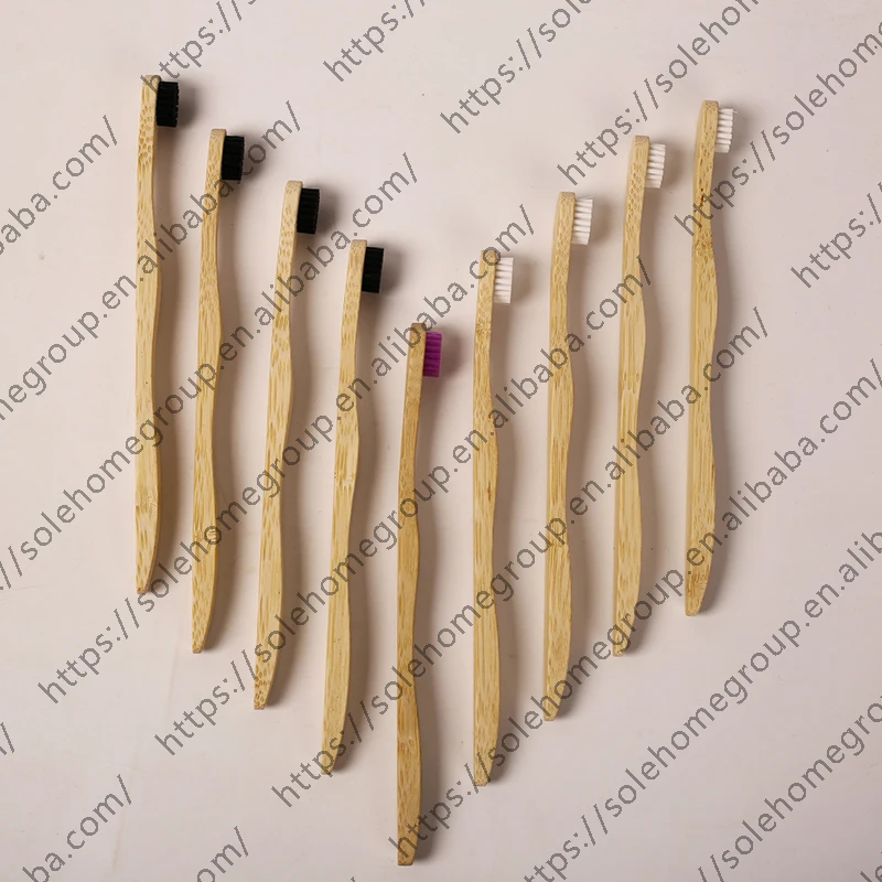 Tongue Cleaner Scraper Bamboo Tongue Brush for Adults, Eco-friendly Dental Oral Hygiene Care Tool