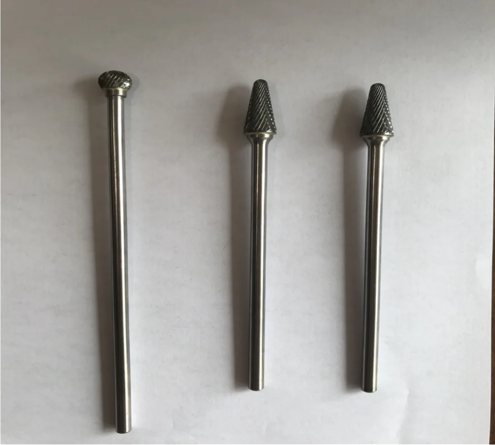 
Non-standard sizes Tungsten Carbide Rotary Burr are available to produce as required sizes and drawing. 