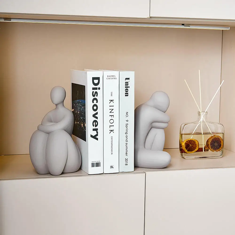 Nordic Style Abstract Thinker Figure Sculpture Modern Art Decor