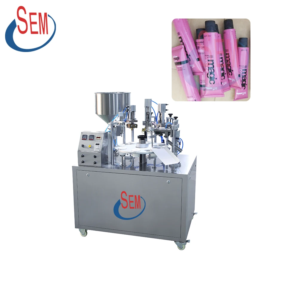 
Semi automatic epoxy resin AB hose filling and crimping machine  (1600137061944)