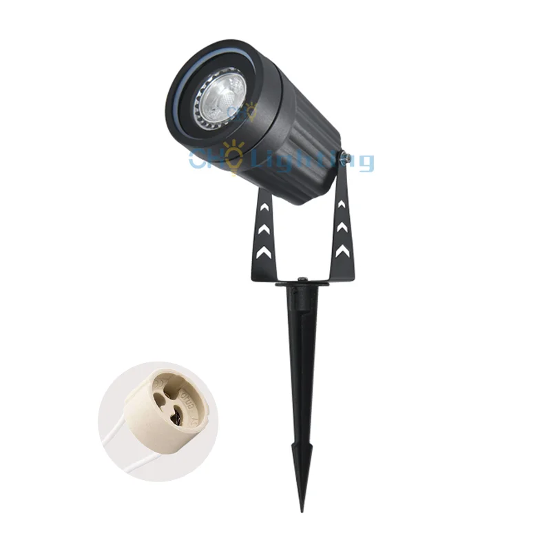 GU10 MR16 Garden Spike Light Outdoor LED Lawn Lamp 220v 12v Landscape Waterproof Pathway Spot Light for gu10 mr16 Bulb