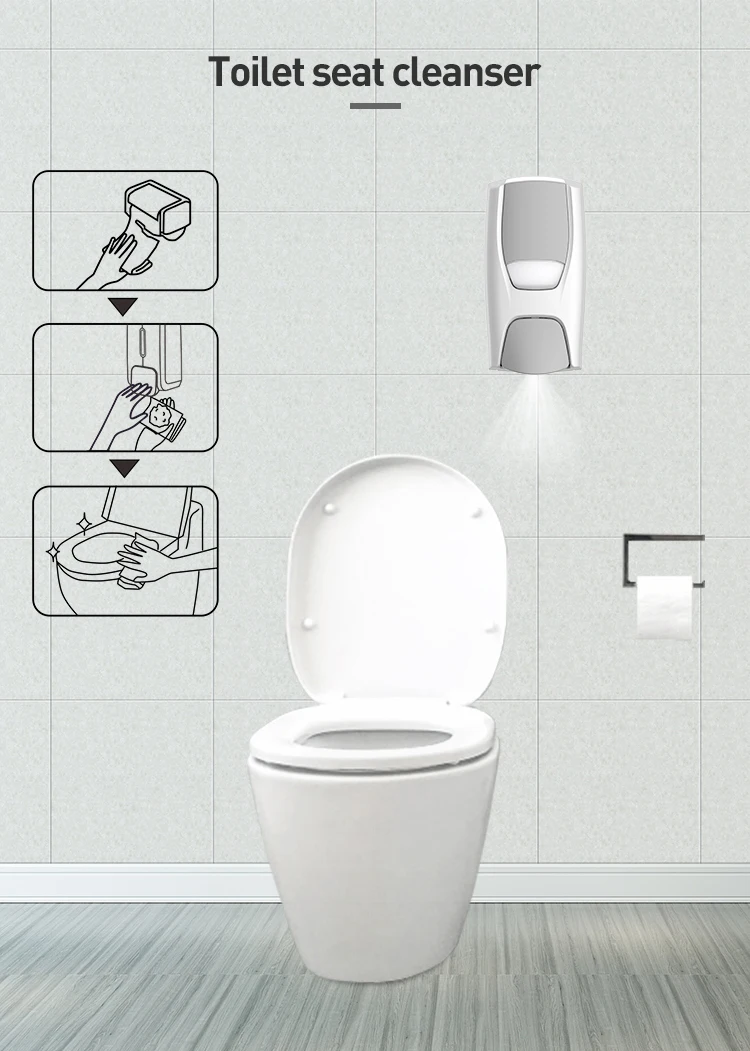 Wall Mounted Plastic Bottle with Pump Foam Sanitizer Dispenser Soap Dispenser Manual Liquid Lotion Pump Dispenser 1000ml