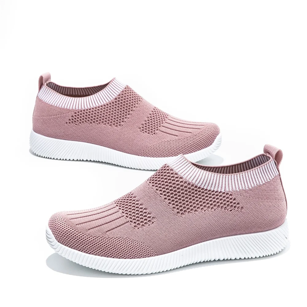 Super low price clearance Women Sneakers Lightweight  Sport Shoes Slip On Flats Shoes Women Loafers Plus Size Walking shoes