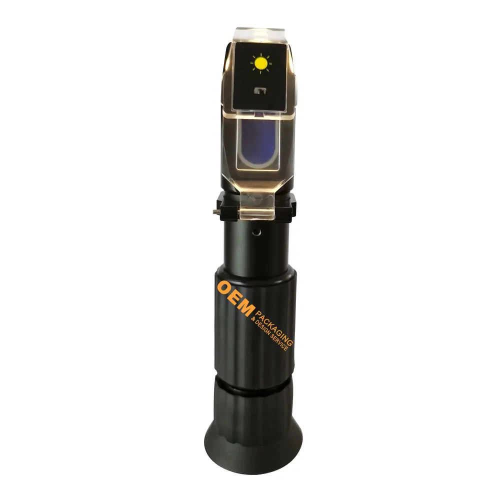 0-10% Portable Manually Chart  Brix Refractometer Price with LED light