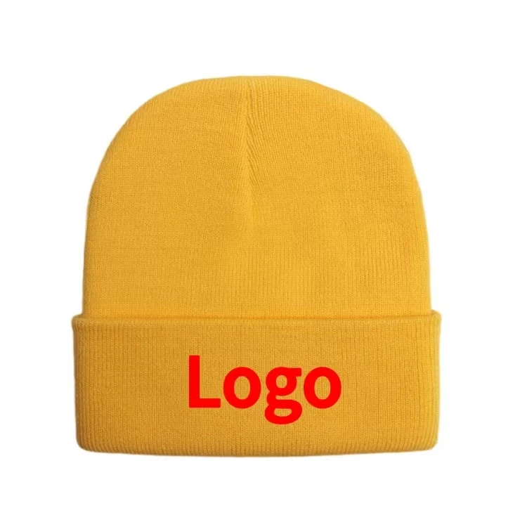 Wholesale Custom Beanies Hat European And American Letters Knitted Cap Fashion Jacquard Warm Beanie Cap