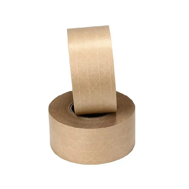 Factory Deal Customize Gummed Banding Packaging Adhesive White Kraft Paper Tape