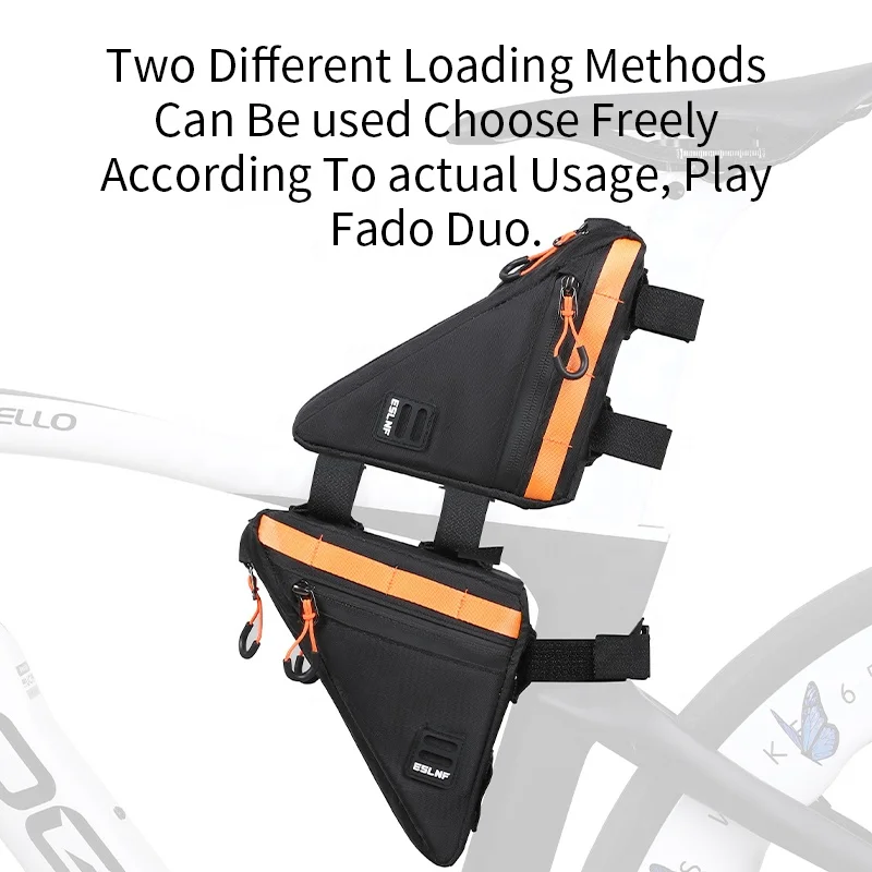 ESLNF Quick Release Bicycle Triangle Bag Top Tube Storage Tool Bike Frame Bag