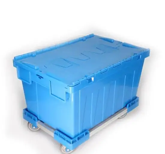 High Quality Closed stackable Plastic logistics box foldable vegetable  plastic crate for fruit and vegetables