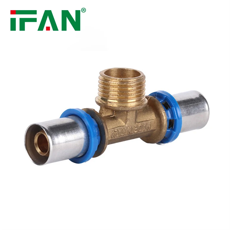 IFAN Customized Forged Bathroom Plumbing Brass Fitting PEX Pipe PEX Press Fitting