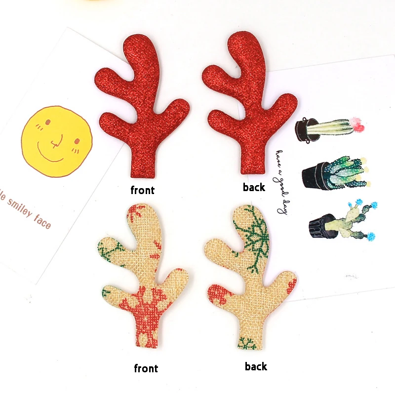 Christmas Tree Decoration Xmas DIY Decoration Glitter Deer Horn Anlter