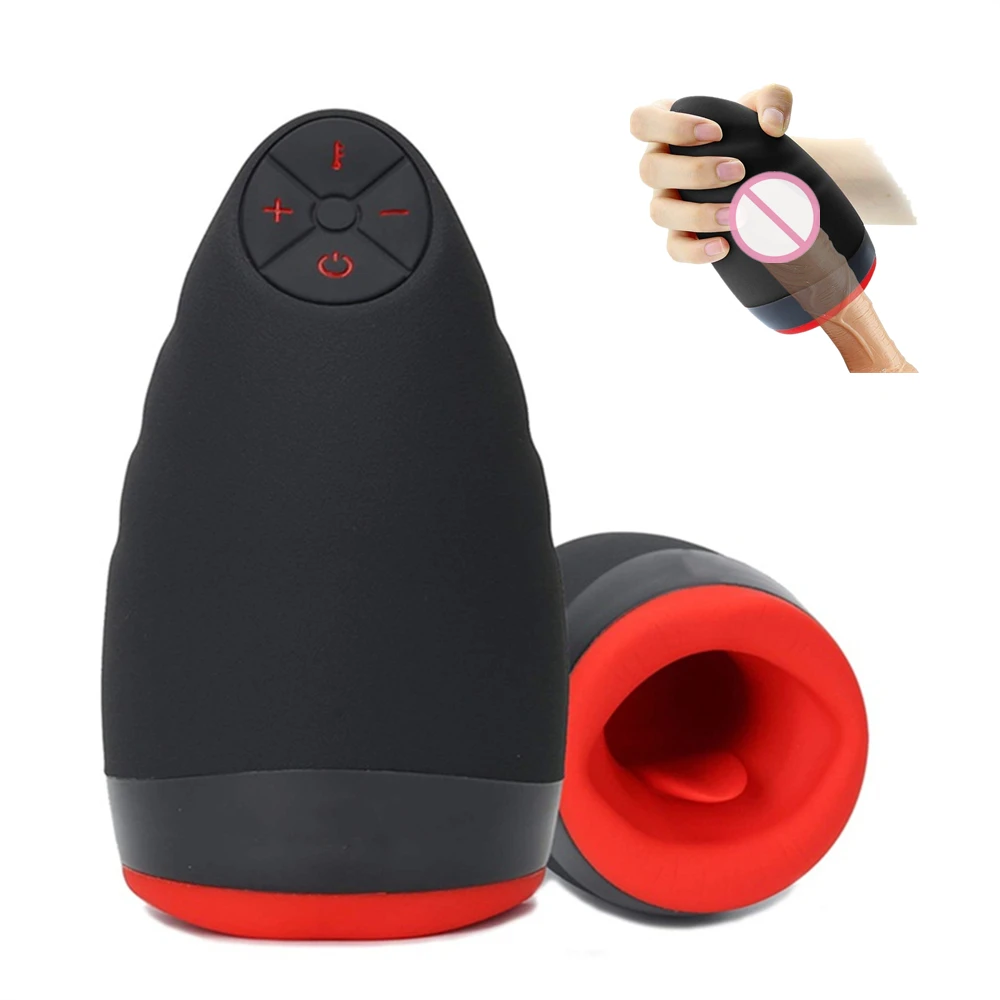 Male Masturbation Squirting Toy Heating Rotating Massager Deep Throat Masturbation Cup Sex Toys for Man