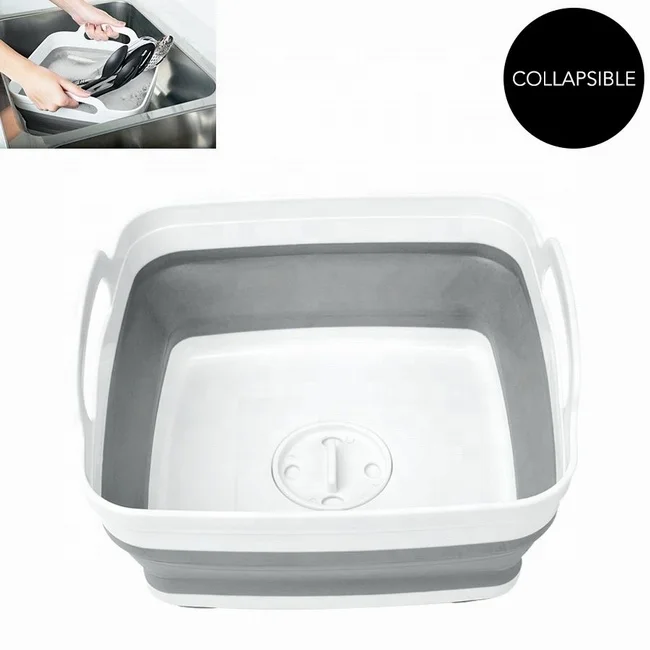 Foldable Multi-Function Sink Drain Basket Wash Fruit Bowl Storage Plastic Basket