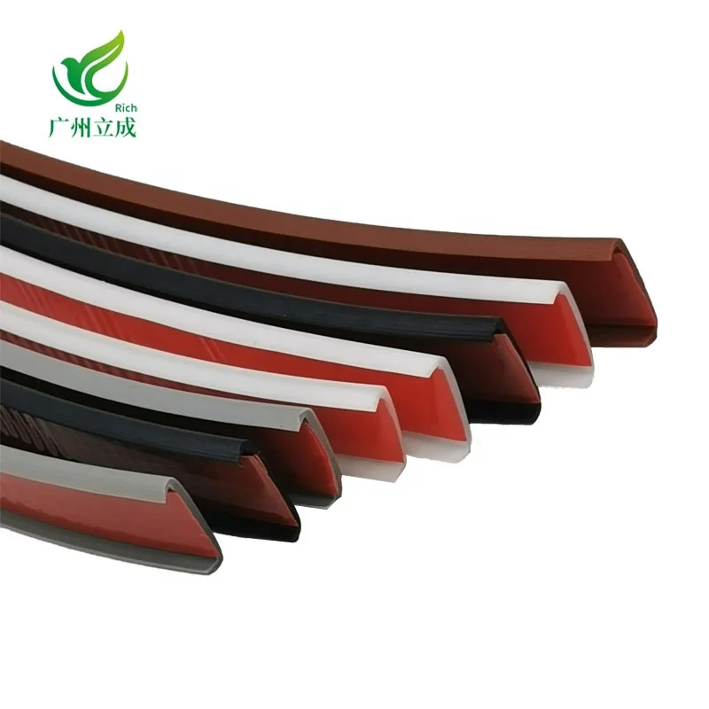 LC2802 Custom TPE PVC Silicone Furniture Protector Strip Waterproof Plastic Edge Seal Strip  Edge Seal Strip For Furniture