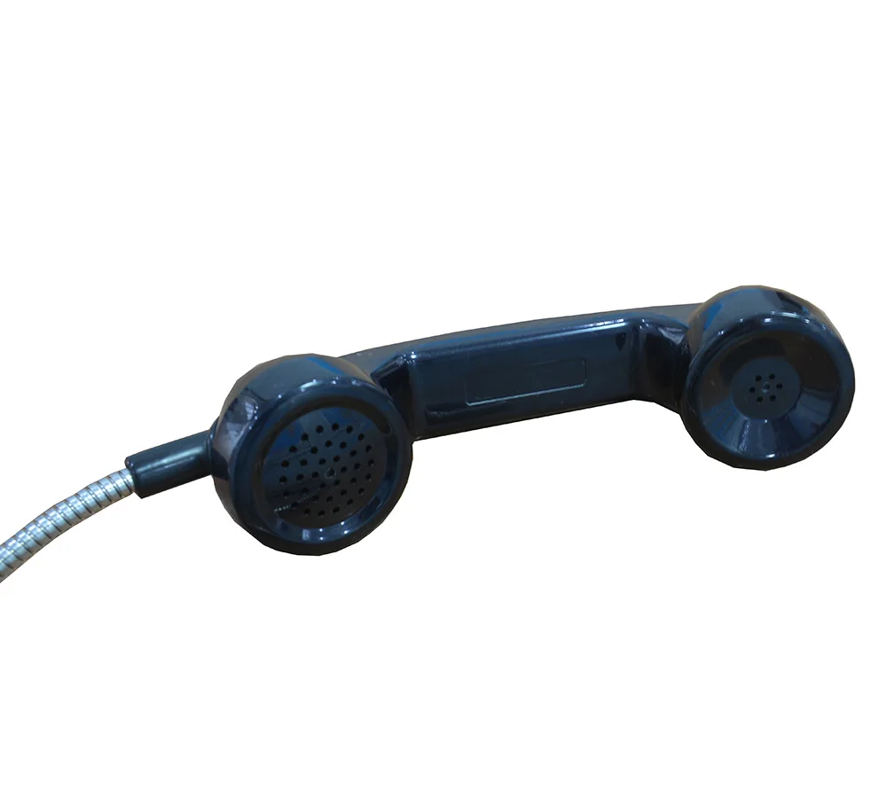 Vandal Resistant Rugged Intercom Handsets Industrial Payphone Public Telephone Handset for metro hospital street