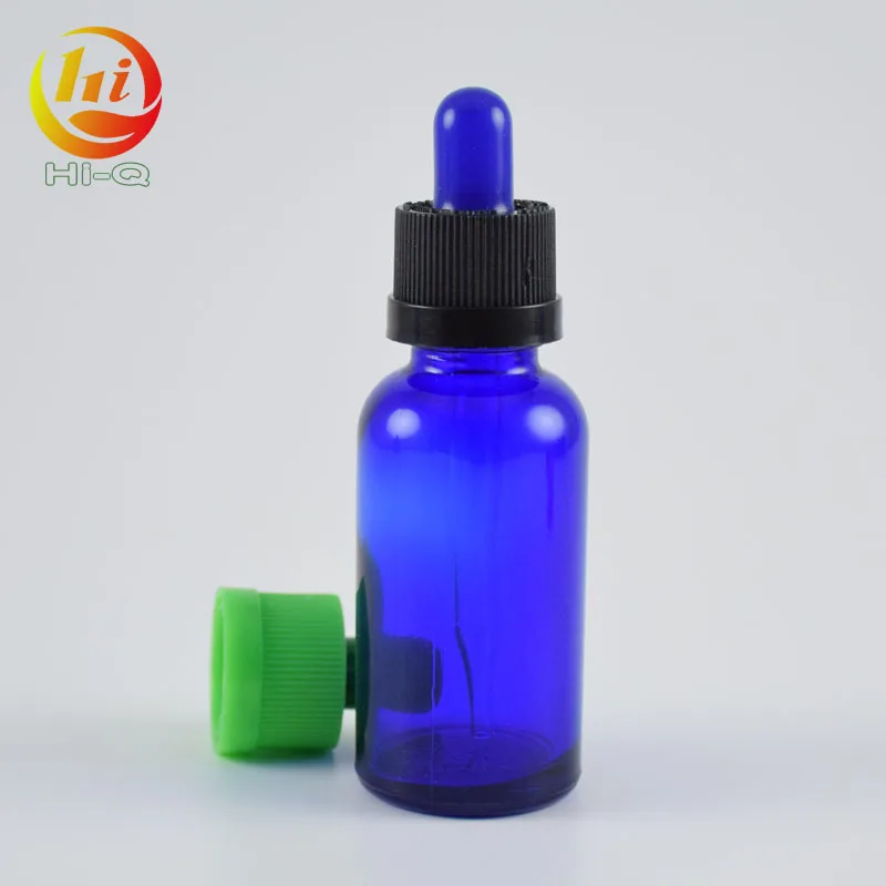 10ml 30ml blue cbd oil bottle 10 ml 30 ml glass dropper bottle for essential oil