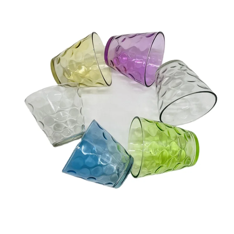 Business gifts  Glass cup set Raindrop cup 6-piece set   Milk glass Can be customized logo High borosilicate heat-resistant new