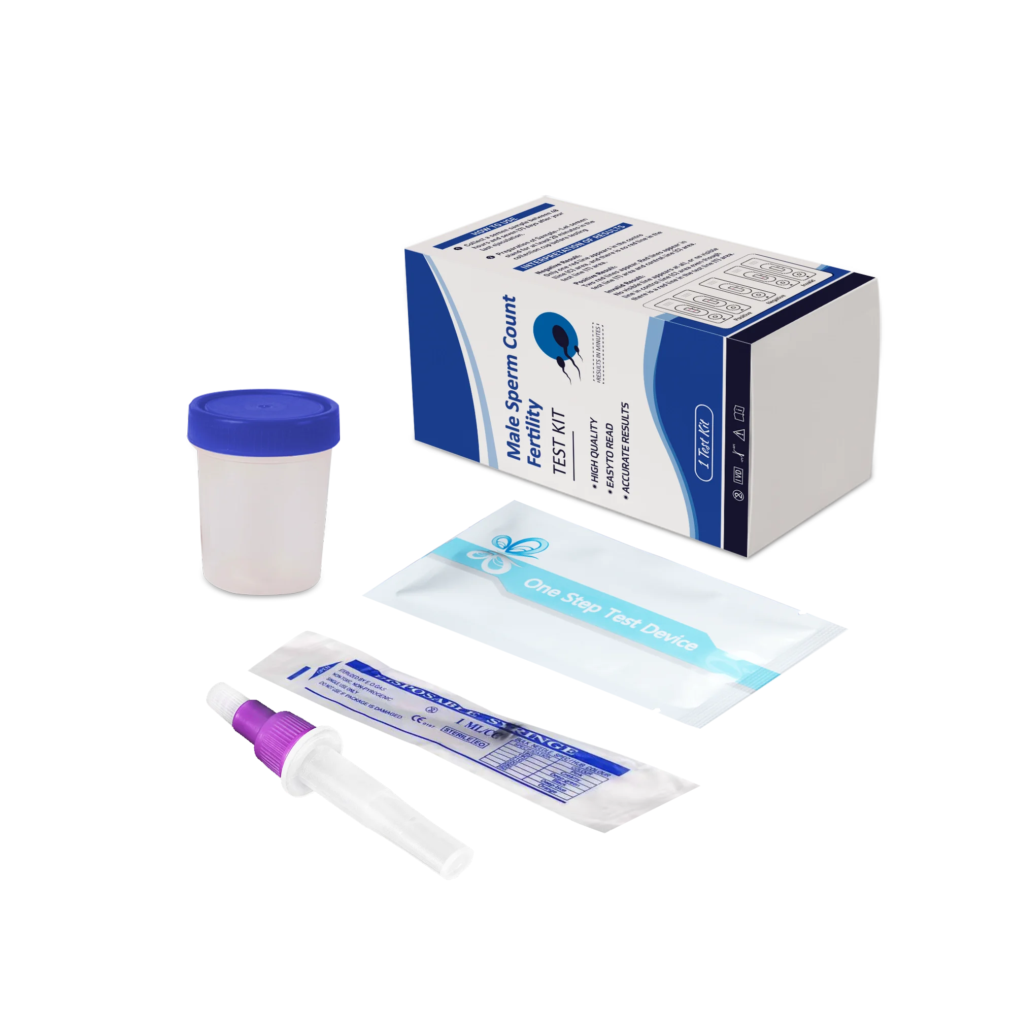 At Home Sperm Density Test Kit, Easy to Use Male Sperm Count Fertility Test Kit