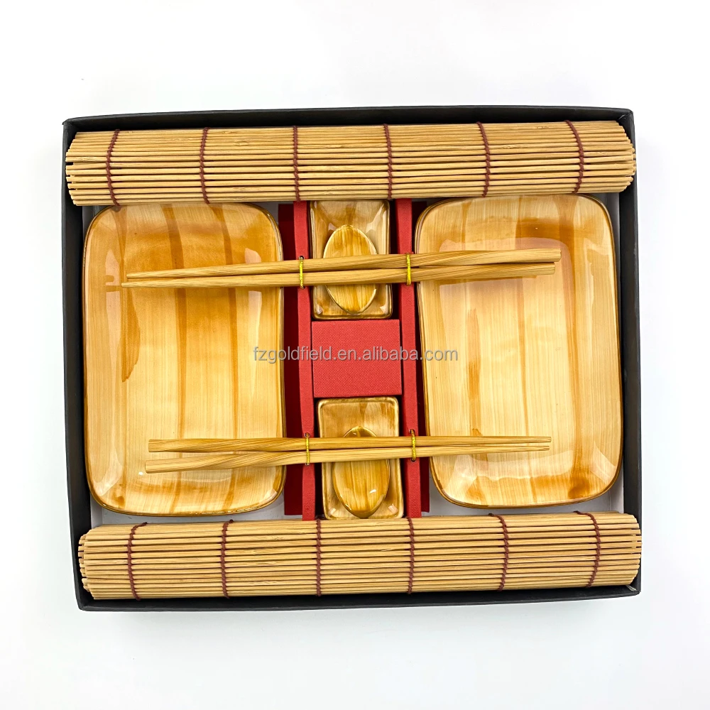 Factory Wholesale Generation Black Line Cute Cartoon Pattern Ceramic  Family  Tableware Set