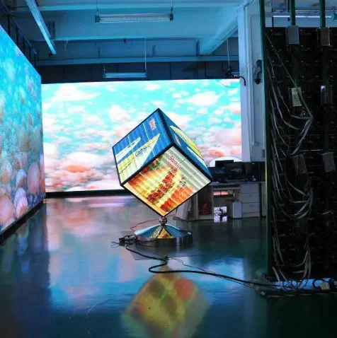 shop professional cube screen 4side 5side 6side LED Display P2.5 P3 P4mm LOGO Customized Retail Store