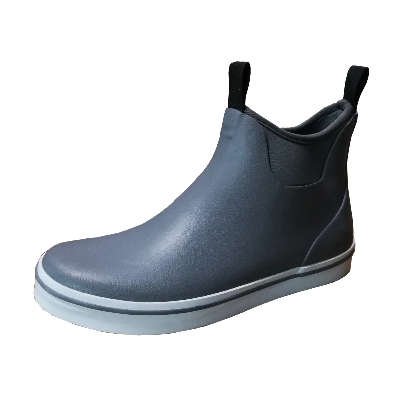 
Unisex Customized Rubber Deck Boots Ankle Fishing Rubber Boots 