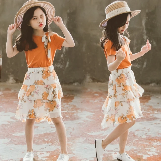 
SE7927 Girls Clothing Korean Sets Summer Girls Clothing Sets Kids Clothes Hot Sale For Child Clothing Set 
