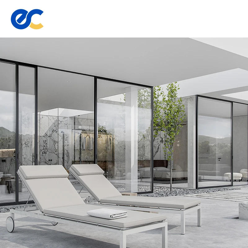 Thermal Break Large Sliding Patio Doors waterproof exterior Aluminum Sliding Door