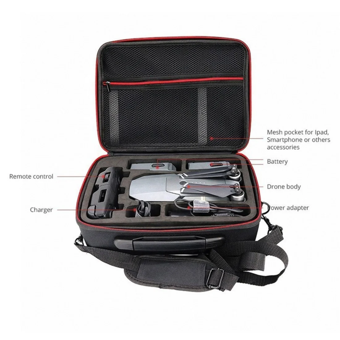 Takenoken D JI Mavic 2 Pro Drones Accessories Waterproof Suitcases  Hard Shell Handbag Portable Shoulder EVA Drones Storage Bag