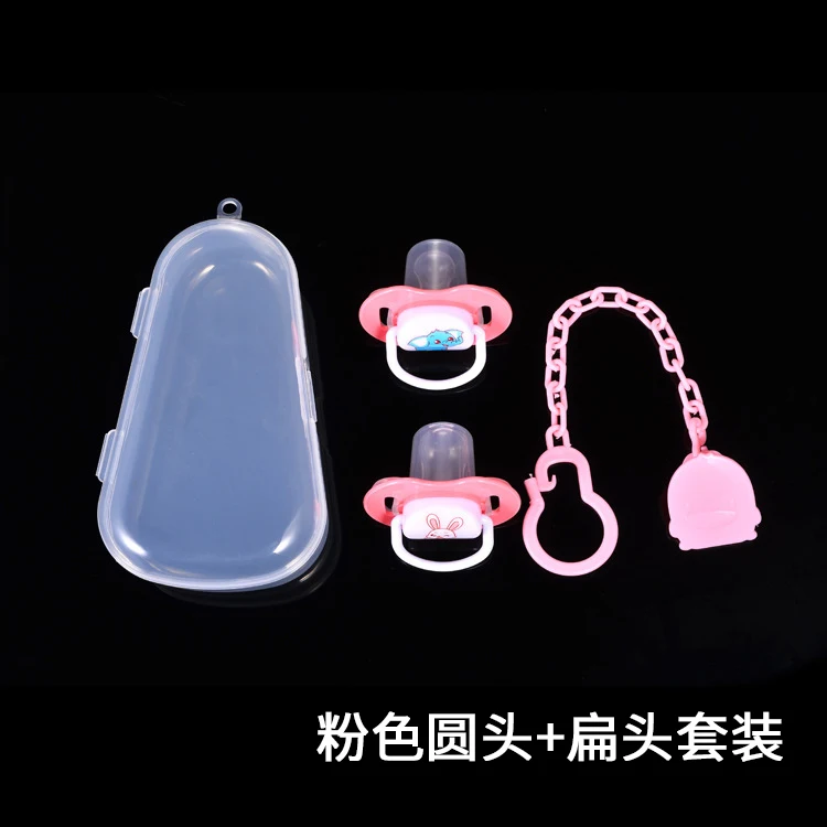 Wholesale 3-in-1 Cute Animal Design Toddler Baby Pacifier Nipple Set With Anti-Lost Clip For Babies