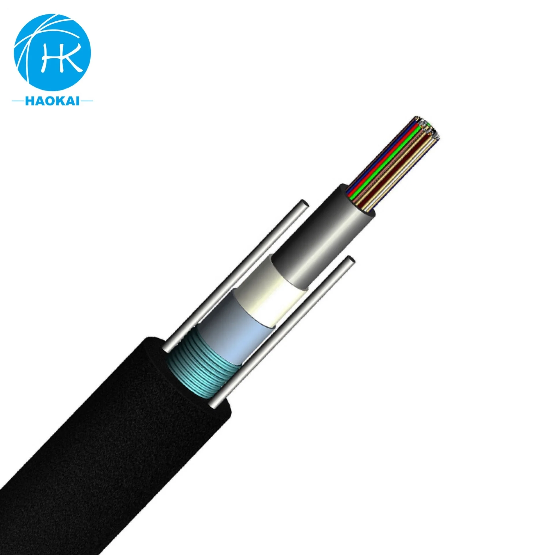 Aerial Fiber Optik Kablo 4 6 8 12 Core FO GYXTW Fiber Optical Cable 1km price