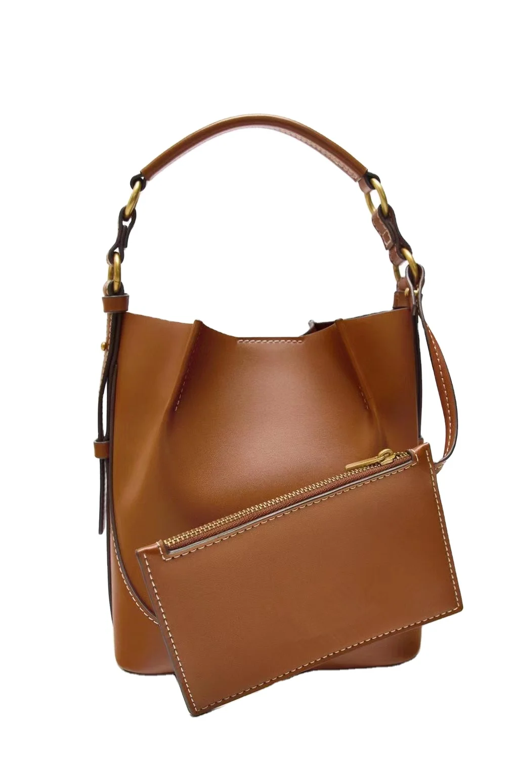 Haoen Newest Luxury Tote Shoulder Bags Wholesale Fashion Cross-body Bucket Bag High Quality PU Leather Handbags For Women