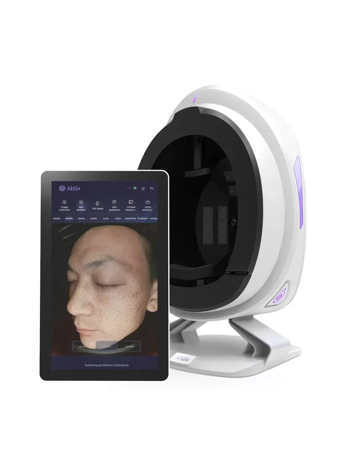 Digital 3d AI face skin Diagnostics analyzer facial Tester scanner magic face mirror device skin analysis machine skin analyzer