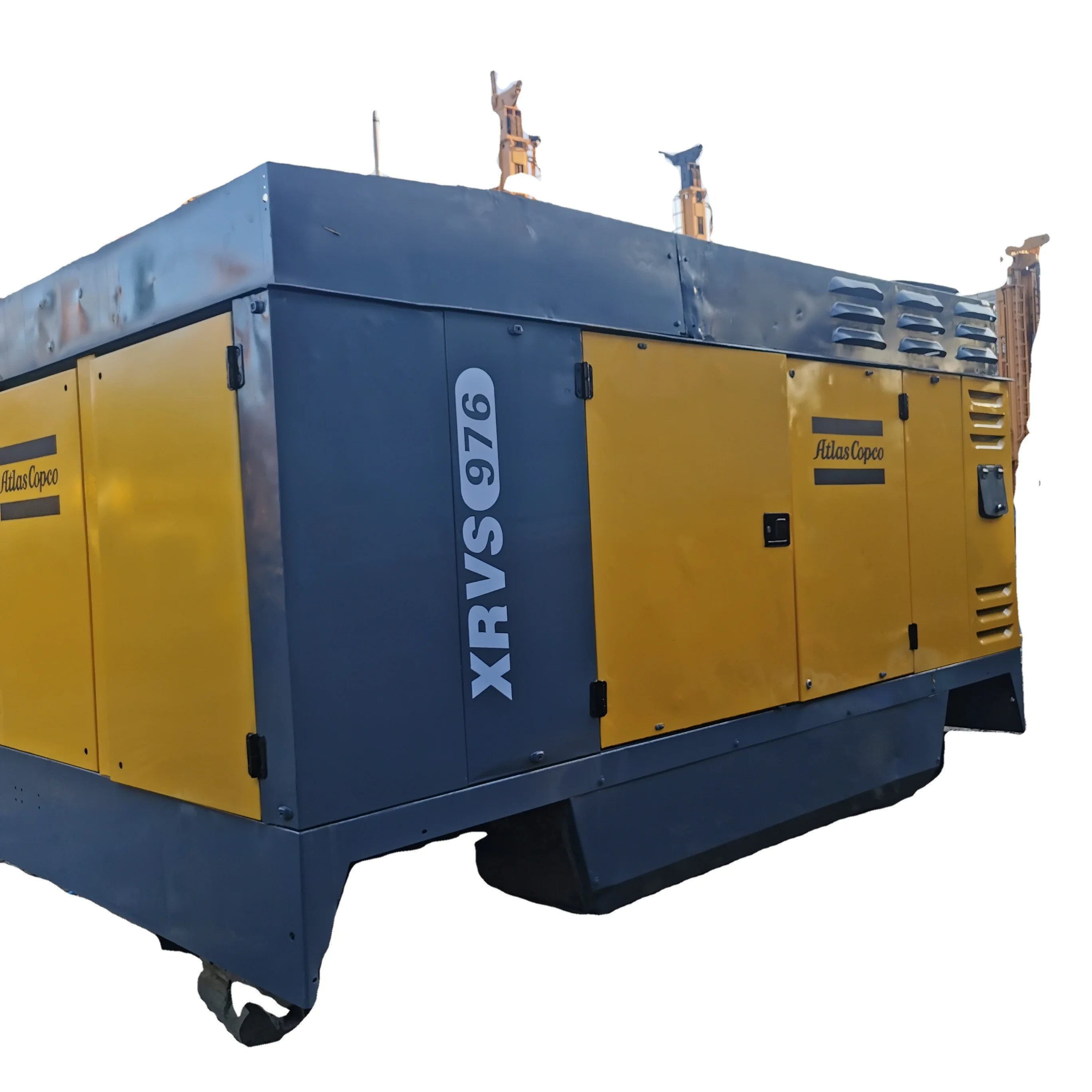 Б/у Atlas Copco XRVS976 Подержанный 25 бар 28 м3/мин дизельный двигатель воздушный компрессор