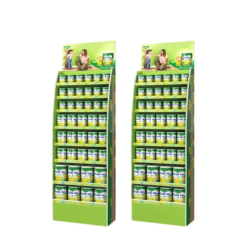 Custom Retail Supermarket Food Beverage Display Rack Custom Acrylic PVC Foam Board display Stand