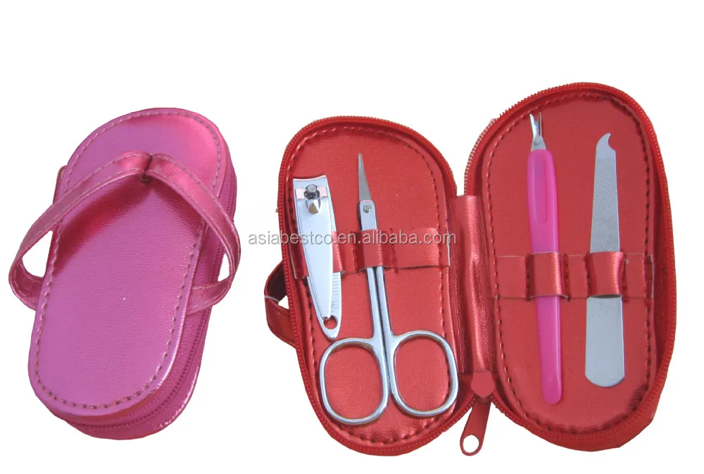 Promotional Gift Flip-flops Manicure Set / Nail Care Set