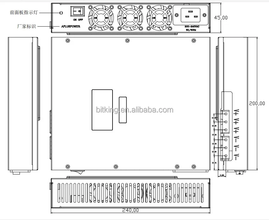
PSU3300 Psu for Asic Btc Miners Avalon A1066 A1066Pro A1166 A1166Pro All in One Miner Replacement PSU in Stock Or Fast Delivery 