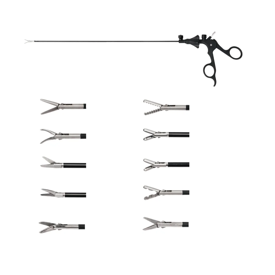 3*330mm Mini Micro Laparoscopic Universal Grasper Scissors Double Action Straight Curved Dissecting Abdominal Surgery Equipment