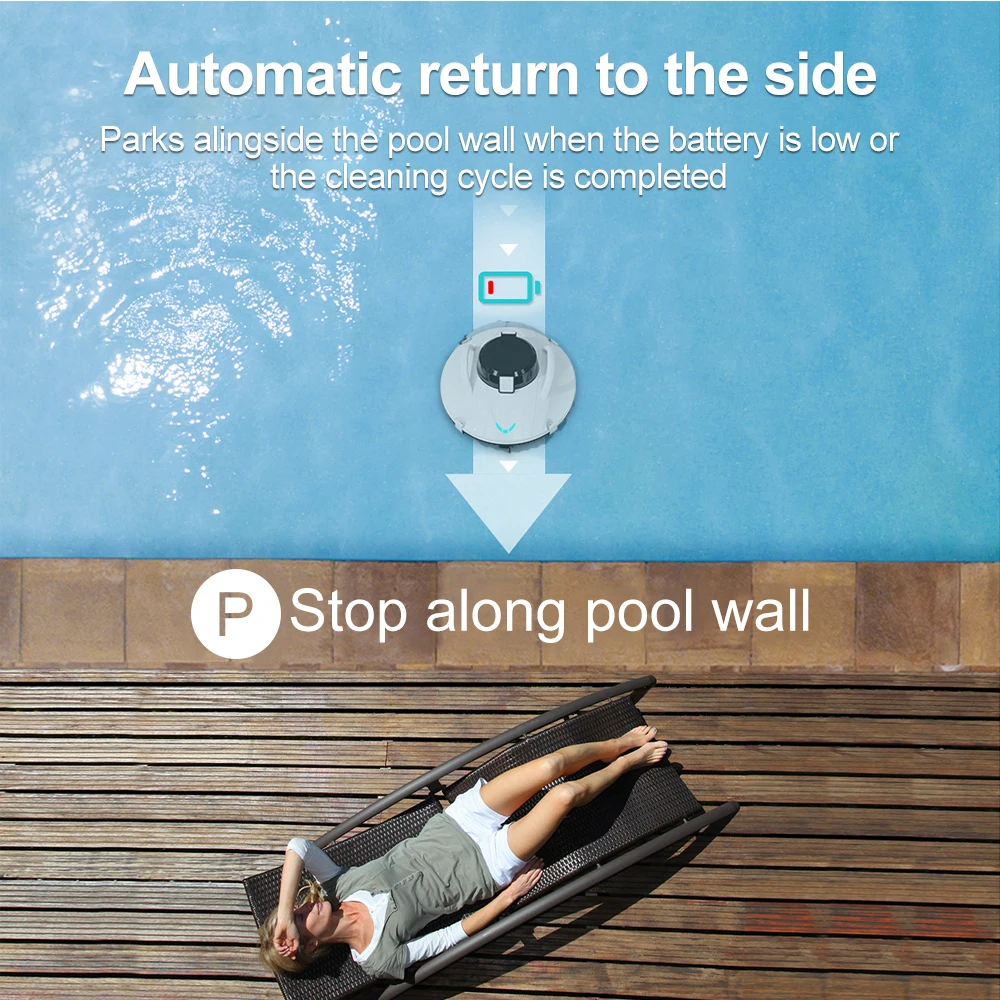 Smart Pool Leaf Vacuum 80sqm Pool Filter Cleaner Above ground