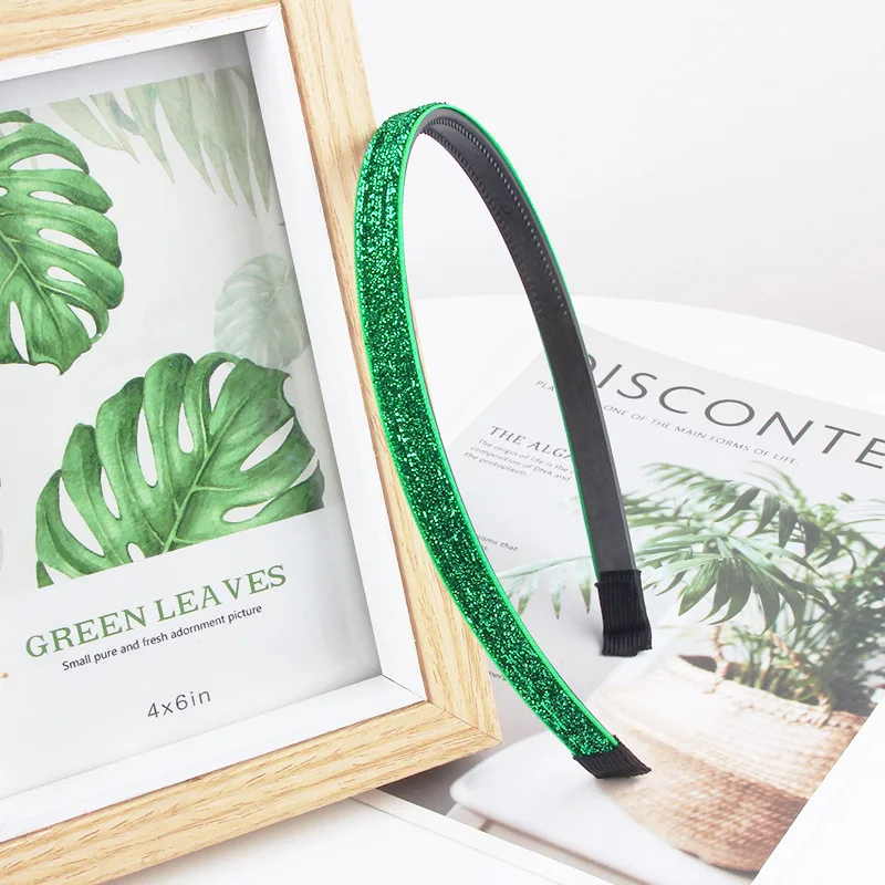 Children Kids Colorful Shimmering Glitter Non-slip Headband For Girls Fashion Hair Band Headwear Headdress