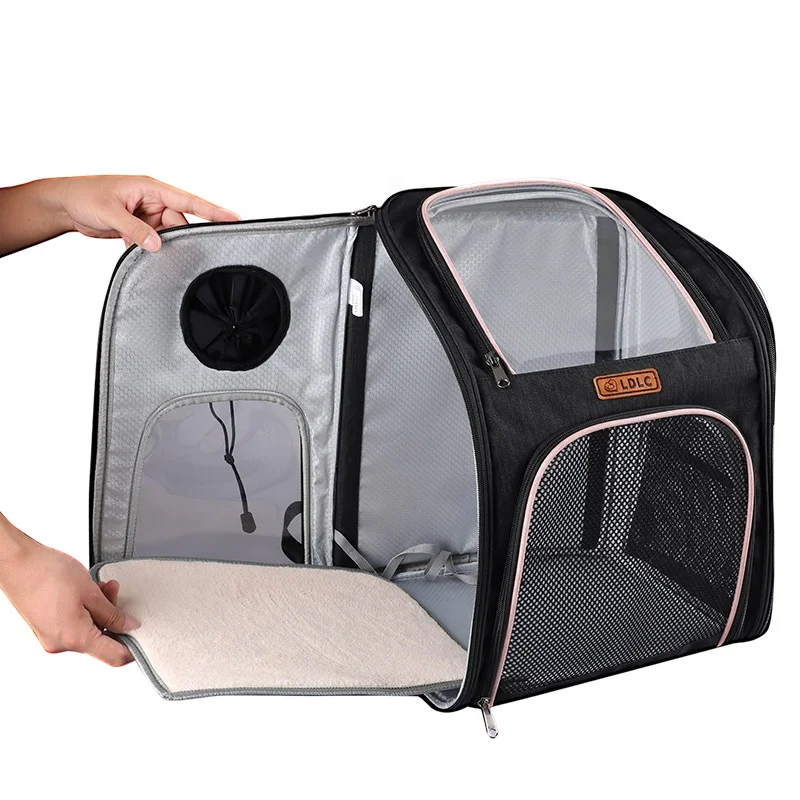 new arrival design two tone snow fabric tackling cat carrier backpack dog travel bag