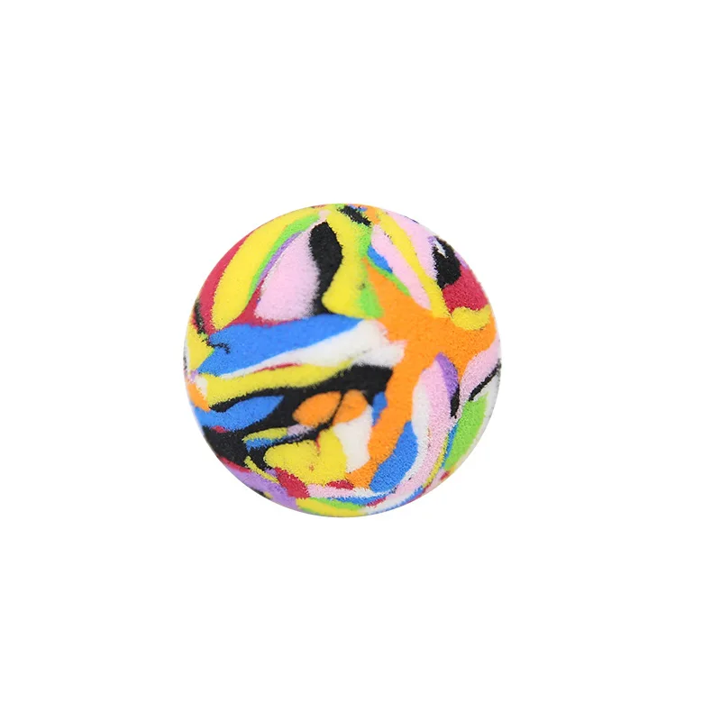 Eco-friendly high elastic mixed color eva foam ball interactive toy Golf color eva indoor ball beginner practice training ball