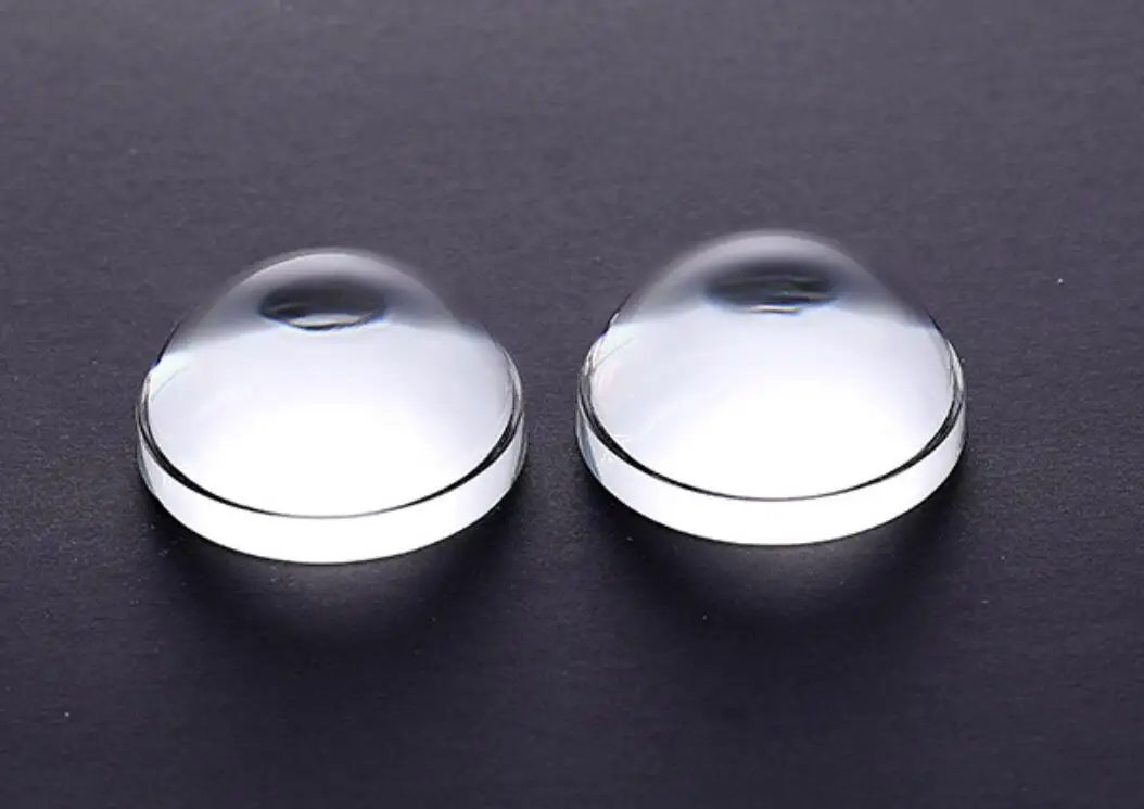 48mm diameter can be customized optical glass convex lens car lamp LED lens high borosilicate glass lens