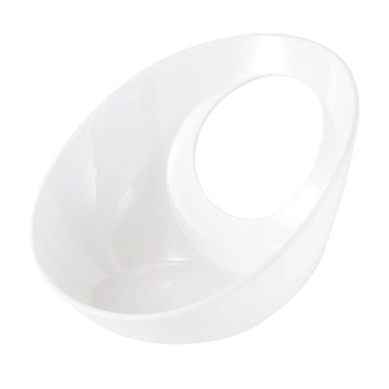 Белые тонкие современные меламиновые тарелки многоразовые пластиковые небьющиеся столовые приборы для ресторанов