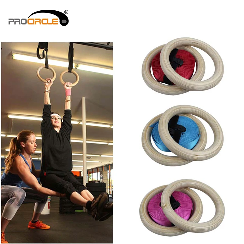 High Quantity Wholesale Training Straps Wood Gymnastic Rings