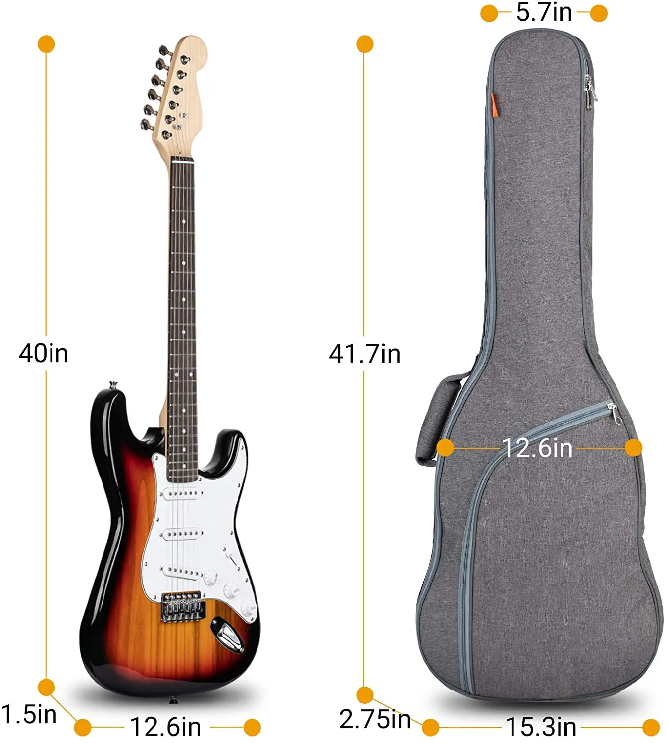 FREE SAMPLE Padded Electric Guitar Gig Bag Case