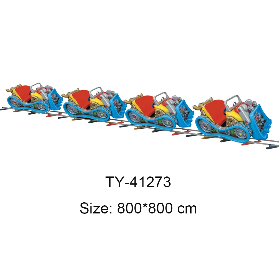 Cheap Price Amusement Park Equipment Children Kids Track Train Electric Trains For Square Park